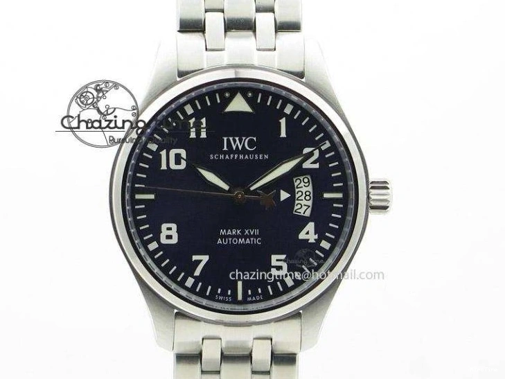 MIROTIME 1218 Portofino IW356501 SS V3 MK 1:1 Best Edition Blue Dial On SS Mesh Bracelet MIYOTA Timeless 7194